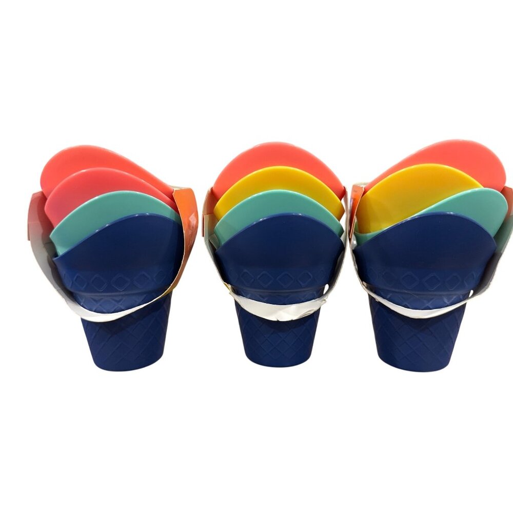 Set of 3 Sun Squad Ice Cream Scoops Set 4-Pack Colorful - Picture 6 of 7